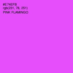 #E74EFB - Pink Flamingo Color Image